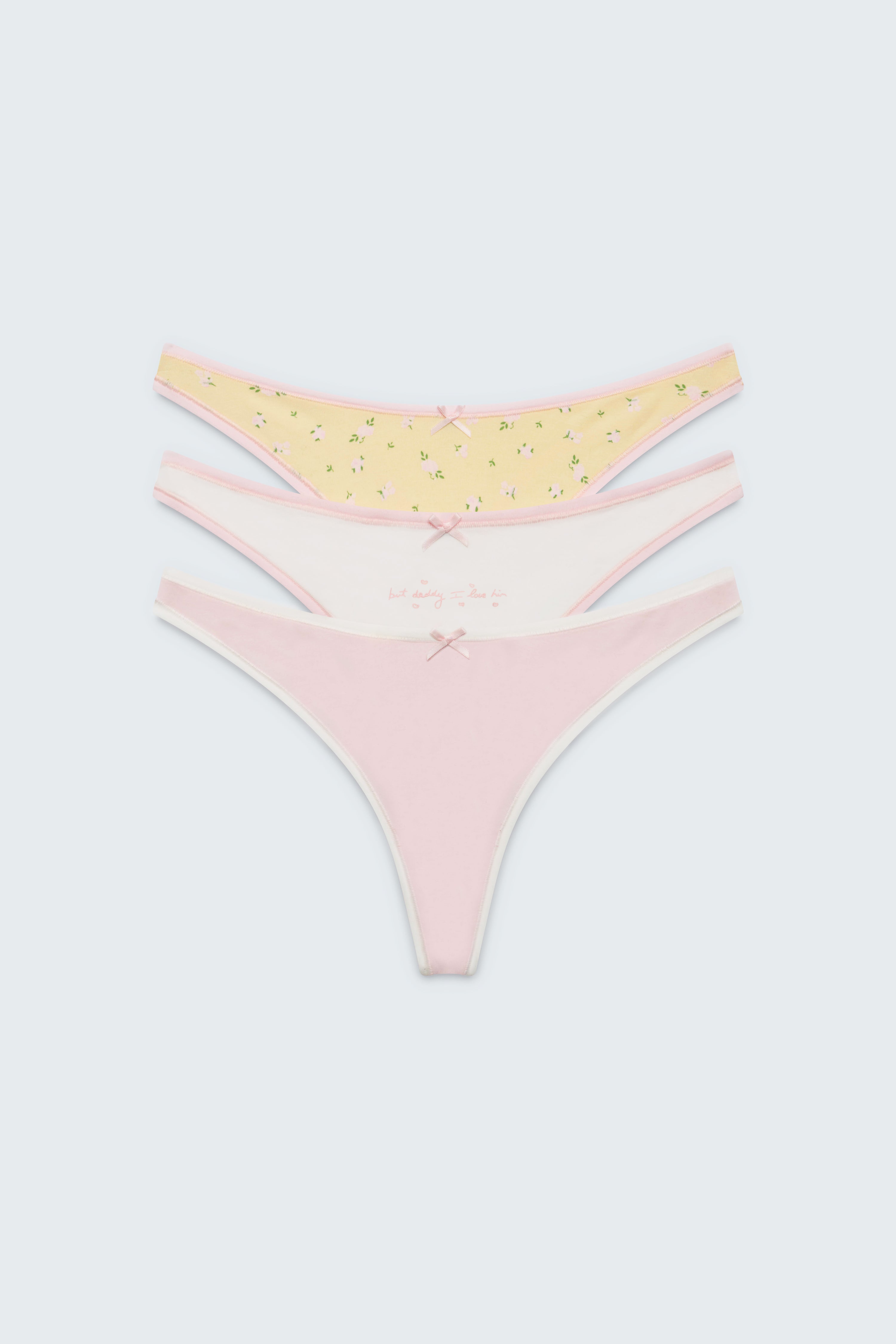 Sunday Morning thong panty pack