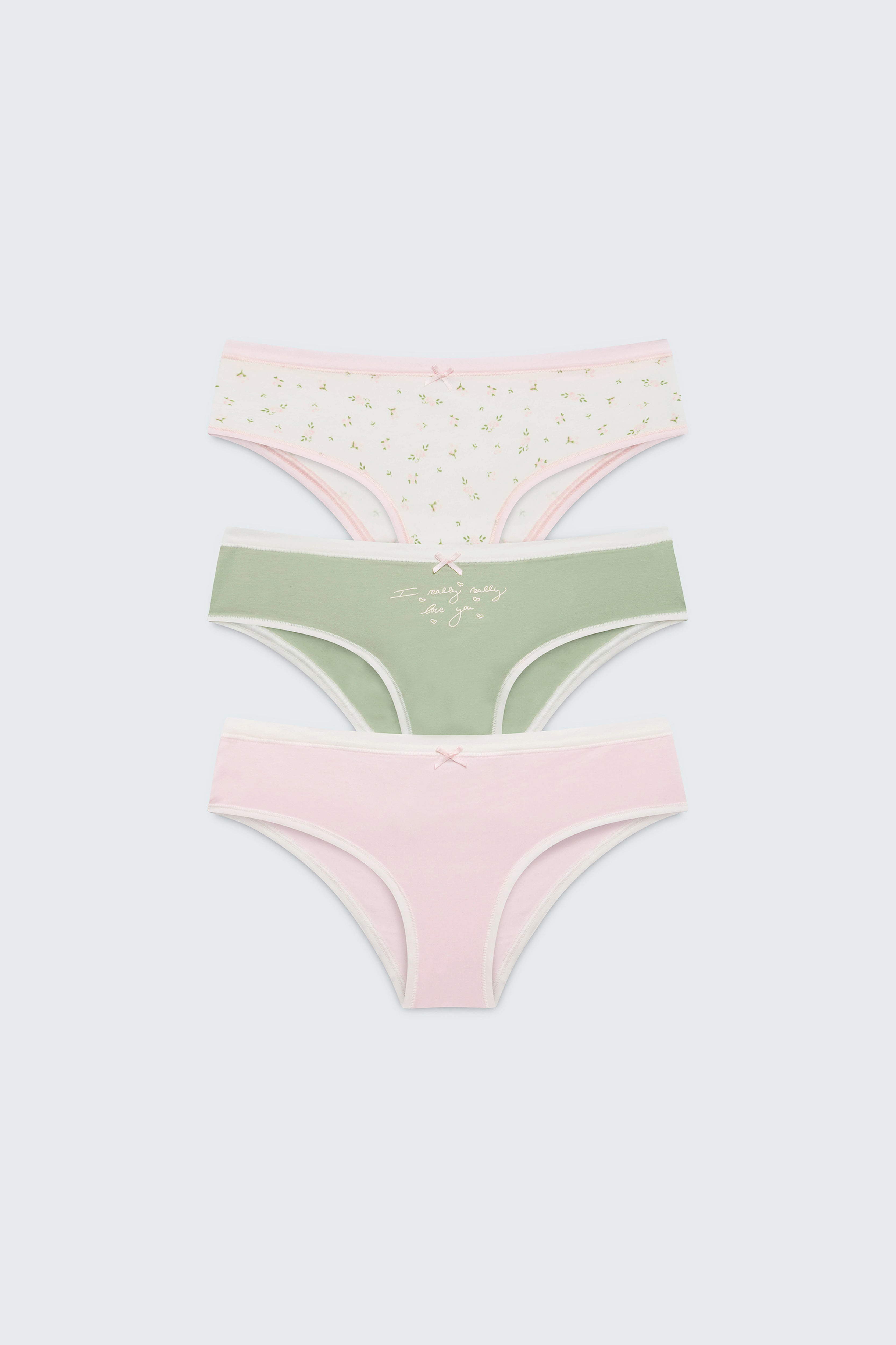 Flower Girl cheeky hipster panty pack