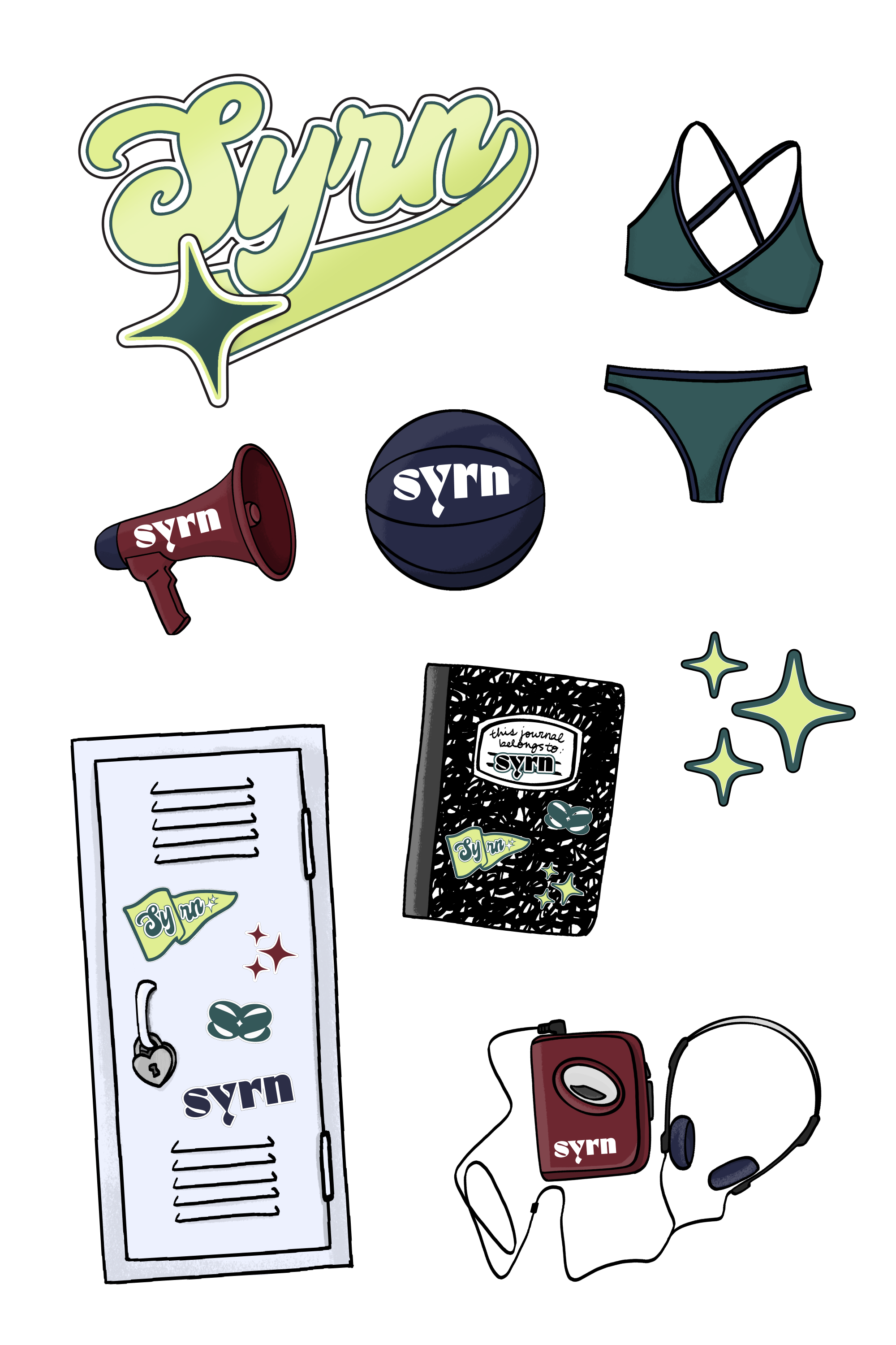 Campus Crush stickers