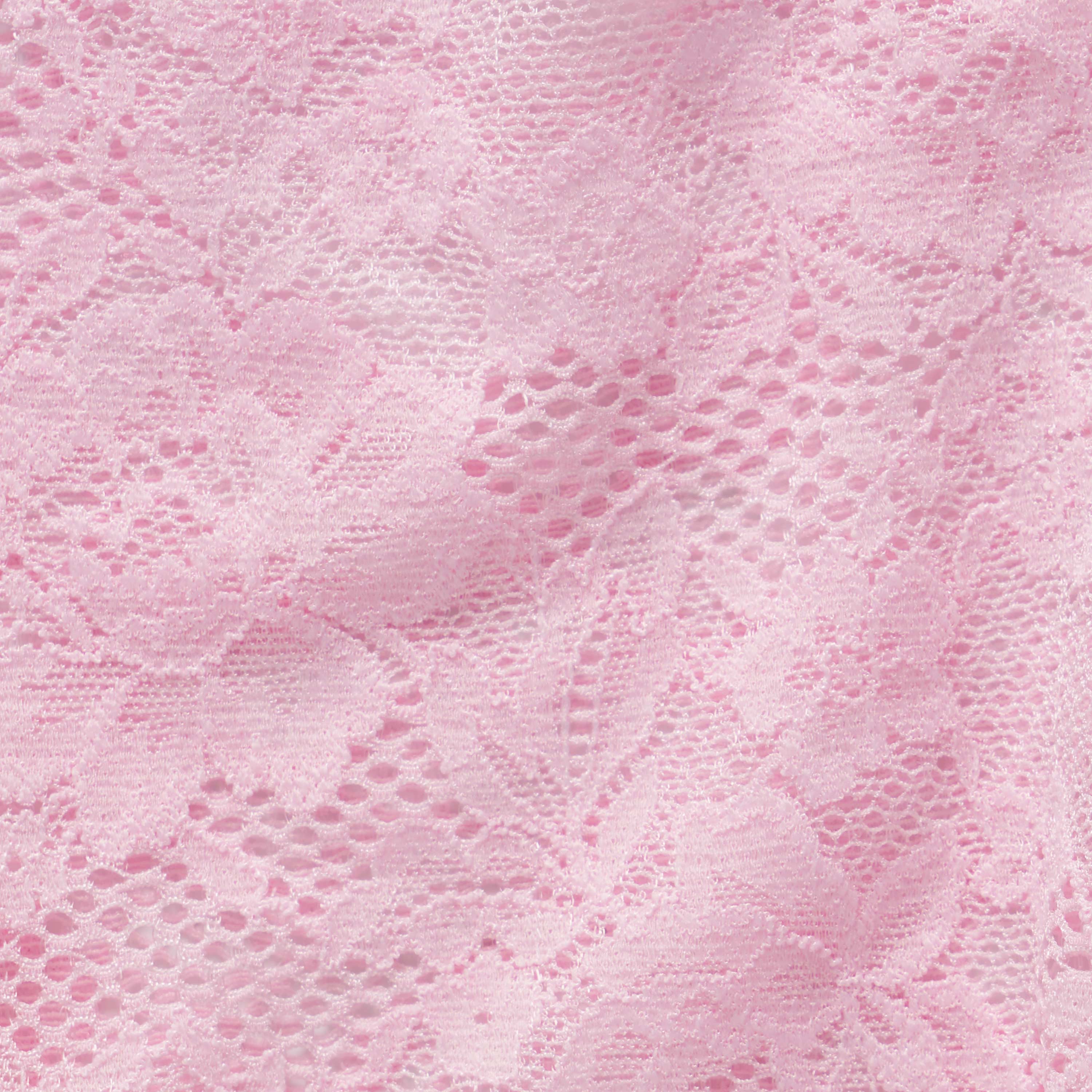 Flushed Romantic Stretch Lace fabric swatch