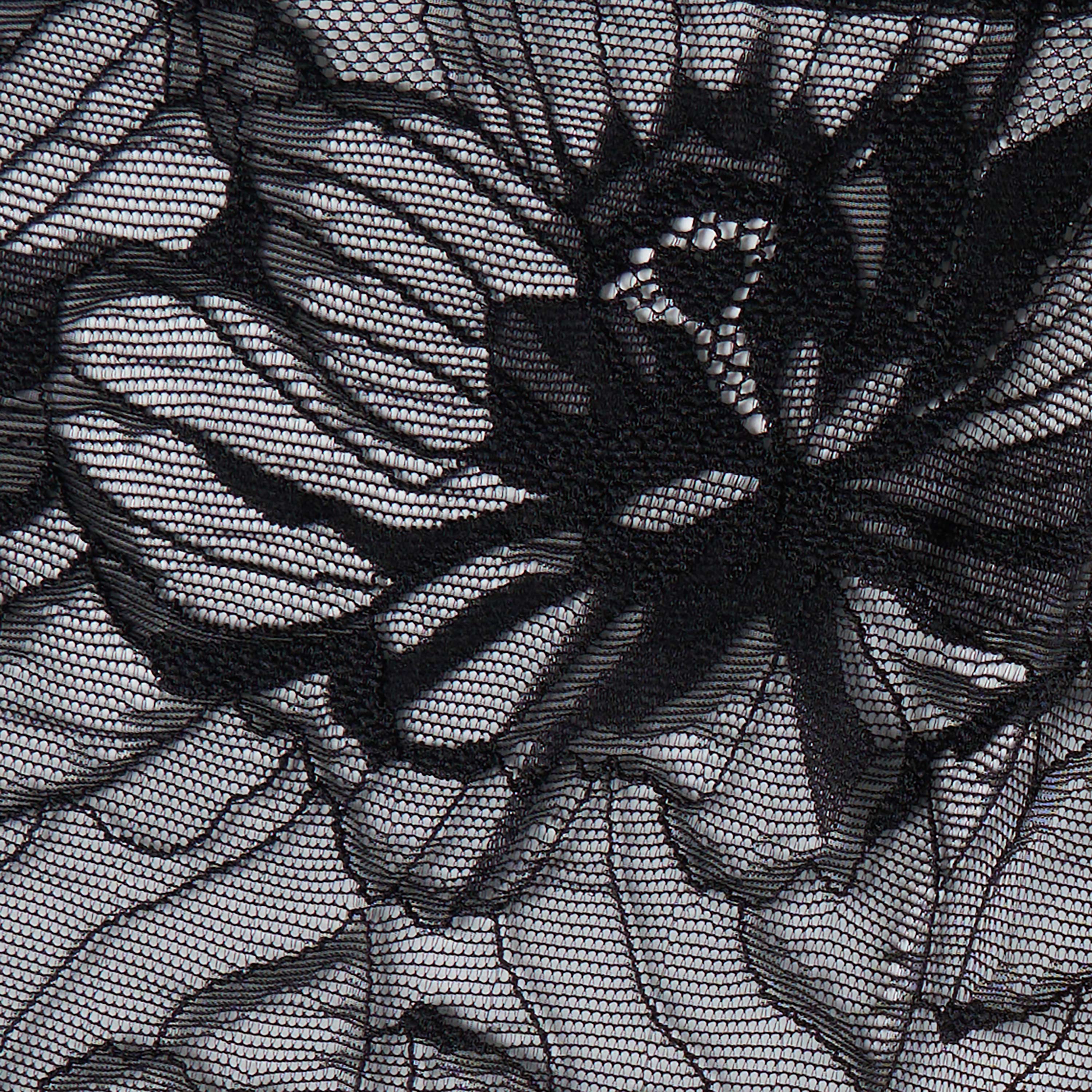 Seductress Petal Lace in After Dark fabric swatch