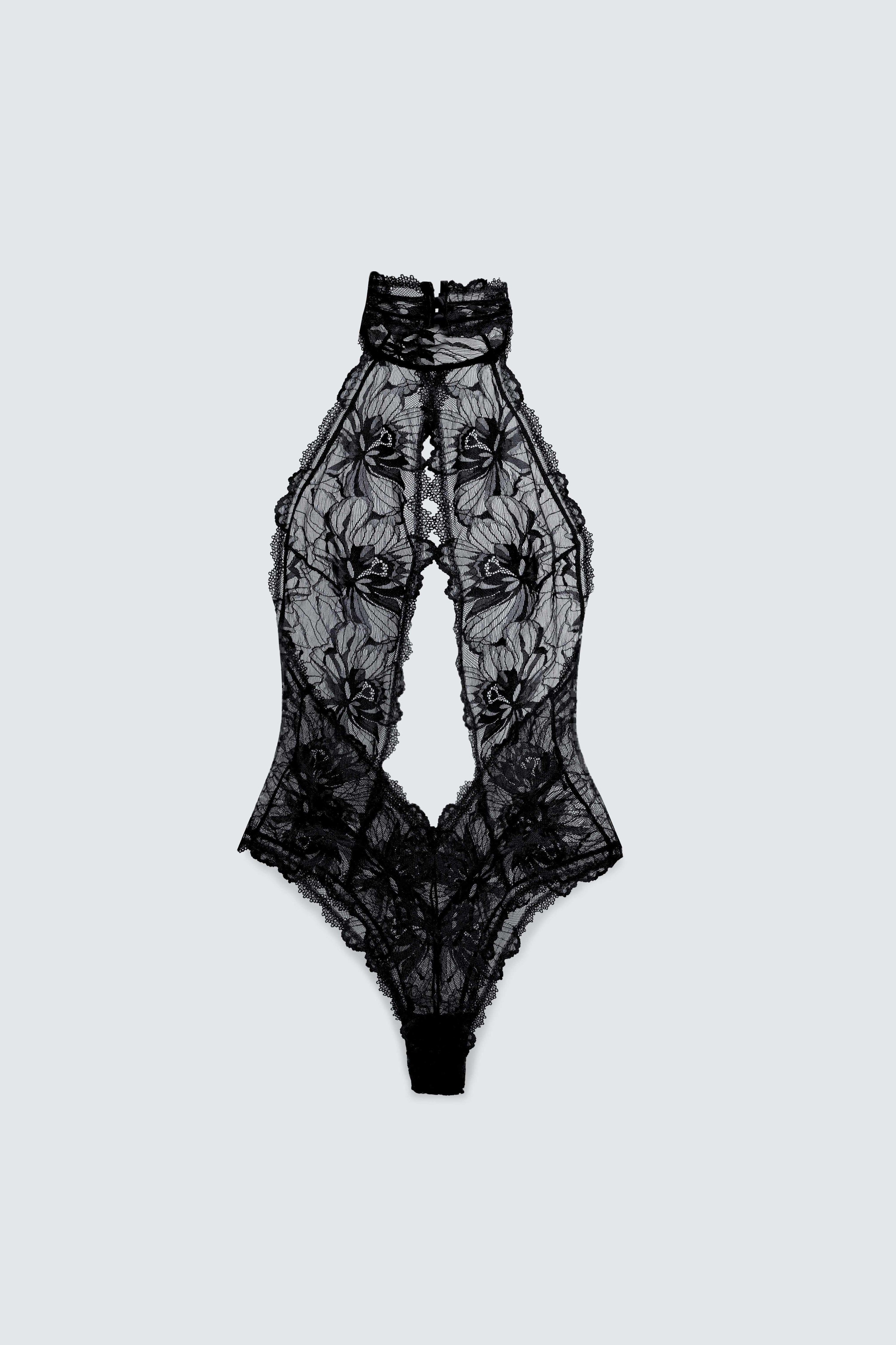 The Fantasy Lace Halter Bodysuit