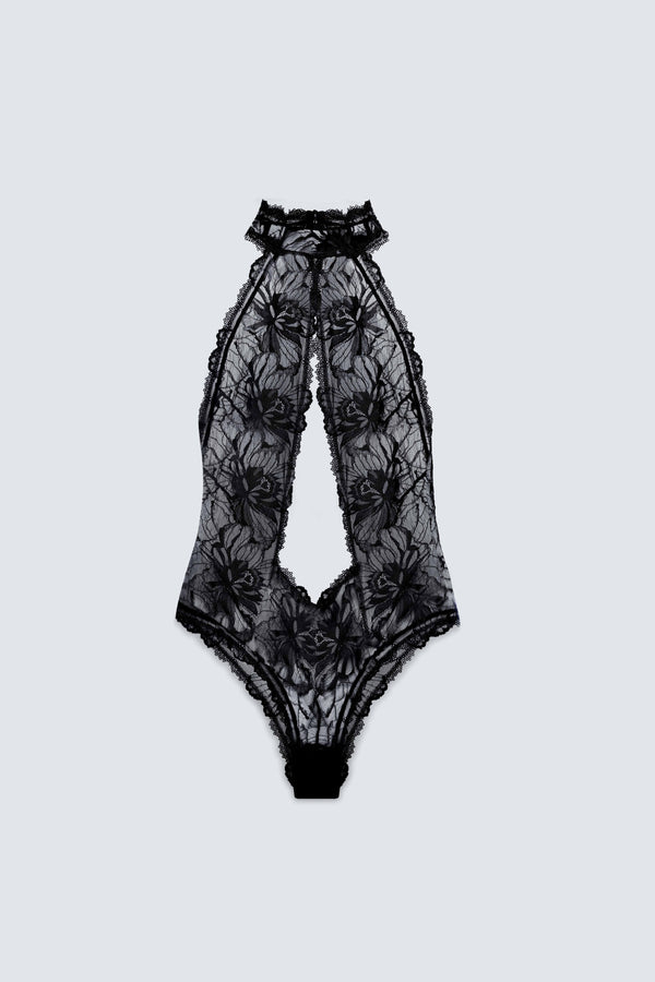 The Fantasy Lace Halter Bodysuit