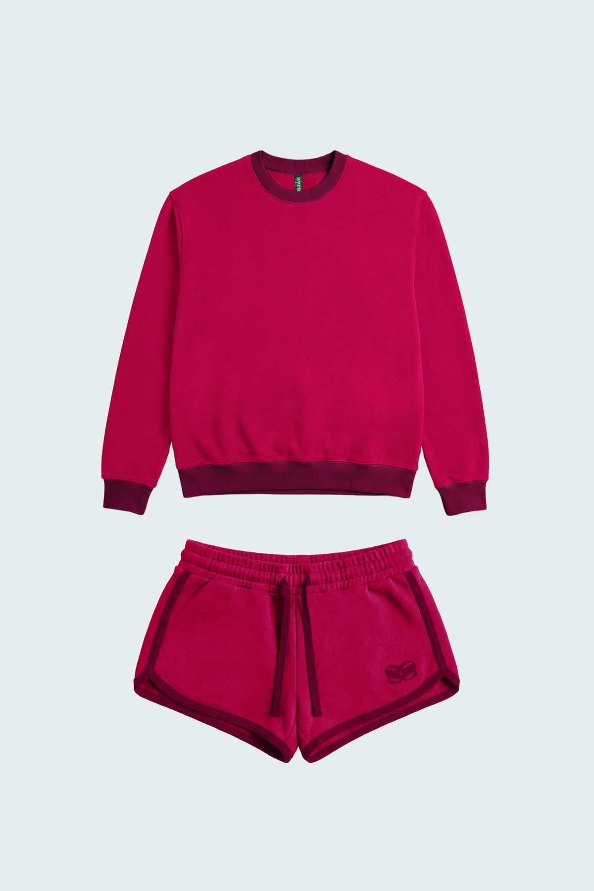 Campus Classic Sweatshirt + Booty Short Set